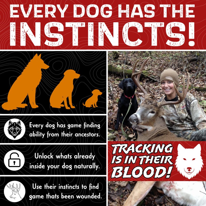 DogBone Tracking Dog Training System to Train Your Dog to Track Wounded Deer | Dog Training Kit | Hunting Dog Accessories | Dog Scent Training Kit | Deer Hunting Accessories | Dog Training Tools - Image 5